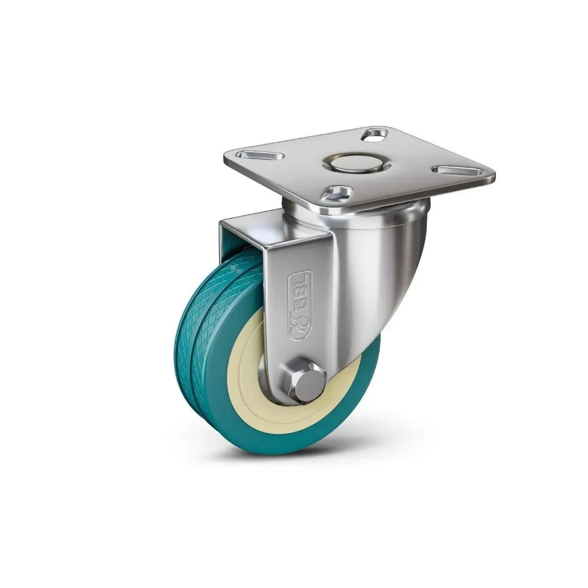200kg Capacity Heavy Duty Swivel Castor Wheels - Image 2