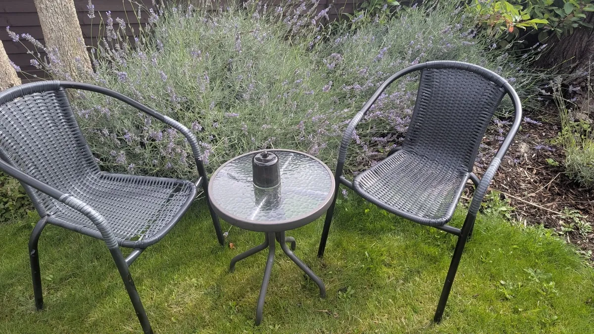 Garden chairs & table - Image 2