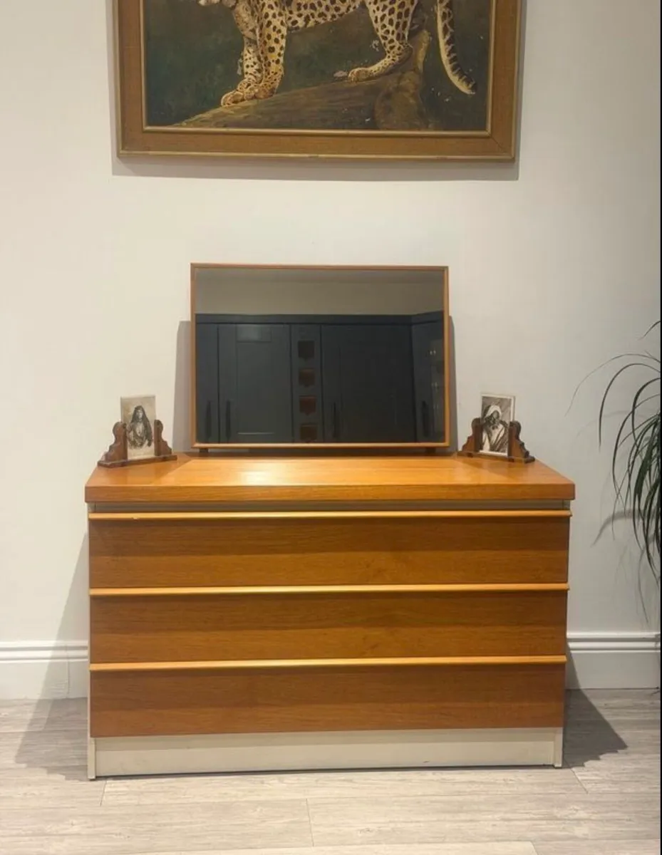 Mid Century Chest of Drawers with Mirror - Image 1