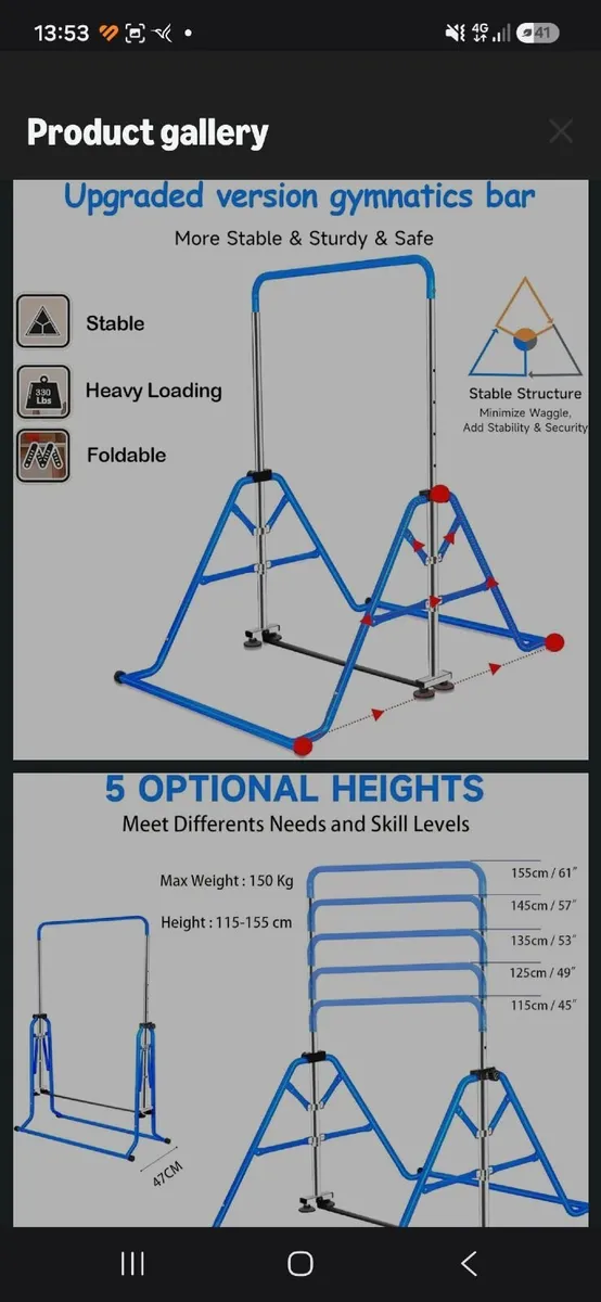 Gymnastics Bars - Image 2