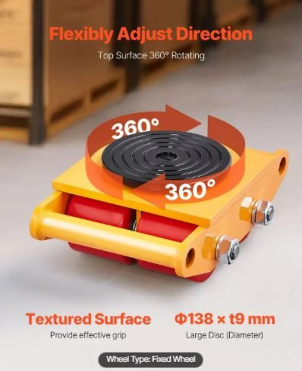 Machine Skate, 6T Machinery Skate Dolly - Image 1