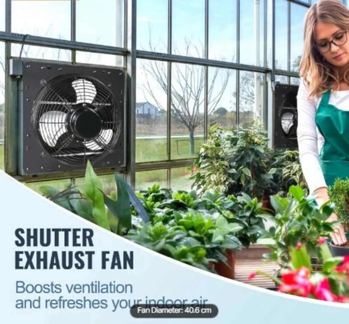 Shutter Exhaust Fan, 406 mm - Image 3