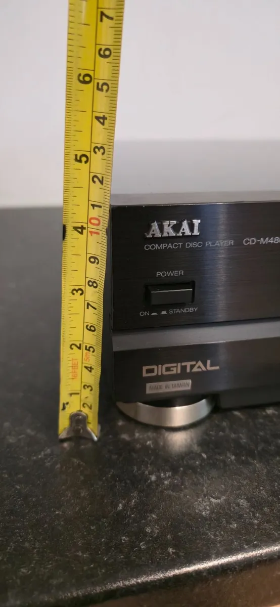 VINTAGE  CD PLAYER AKAI CD-M 480 MIDI TOWER 35 cm - Image 4