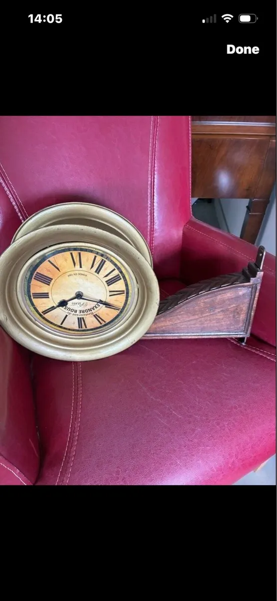 Rare Double Sided Brass Display Clock - Image 2