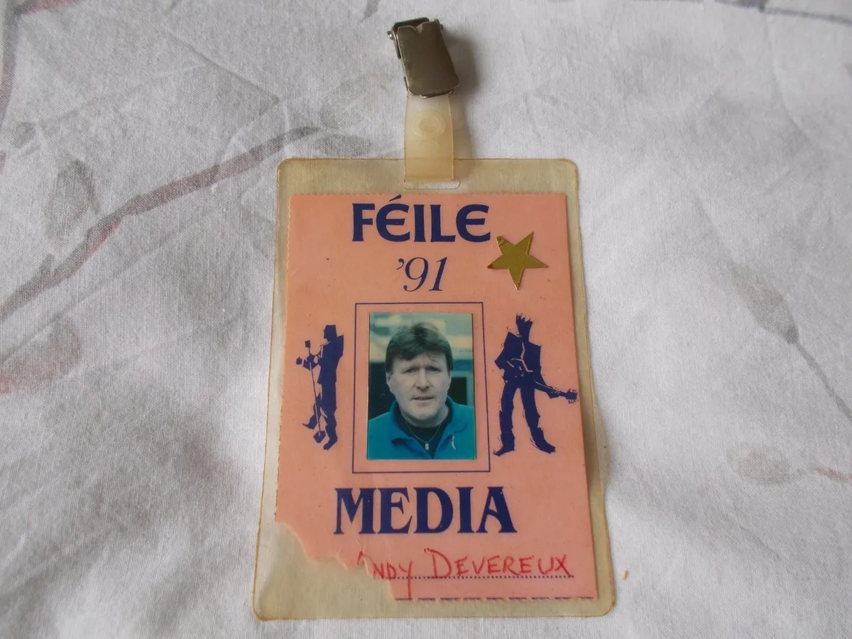 Feile 1991 Media Backstage Pass - Image 1