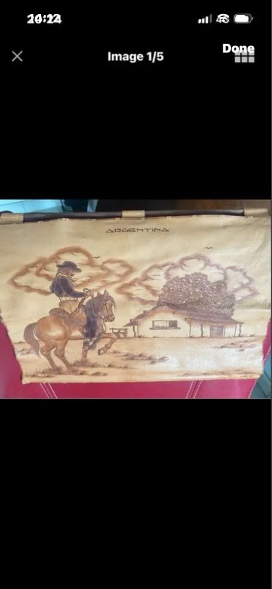 Argentina Leather Wall Art - Image 1