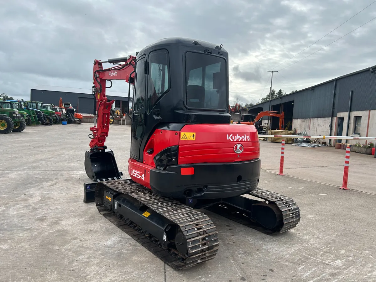 2017 Kubota U55-4  C/W Thumb Grab - Image 3