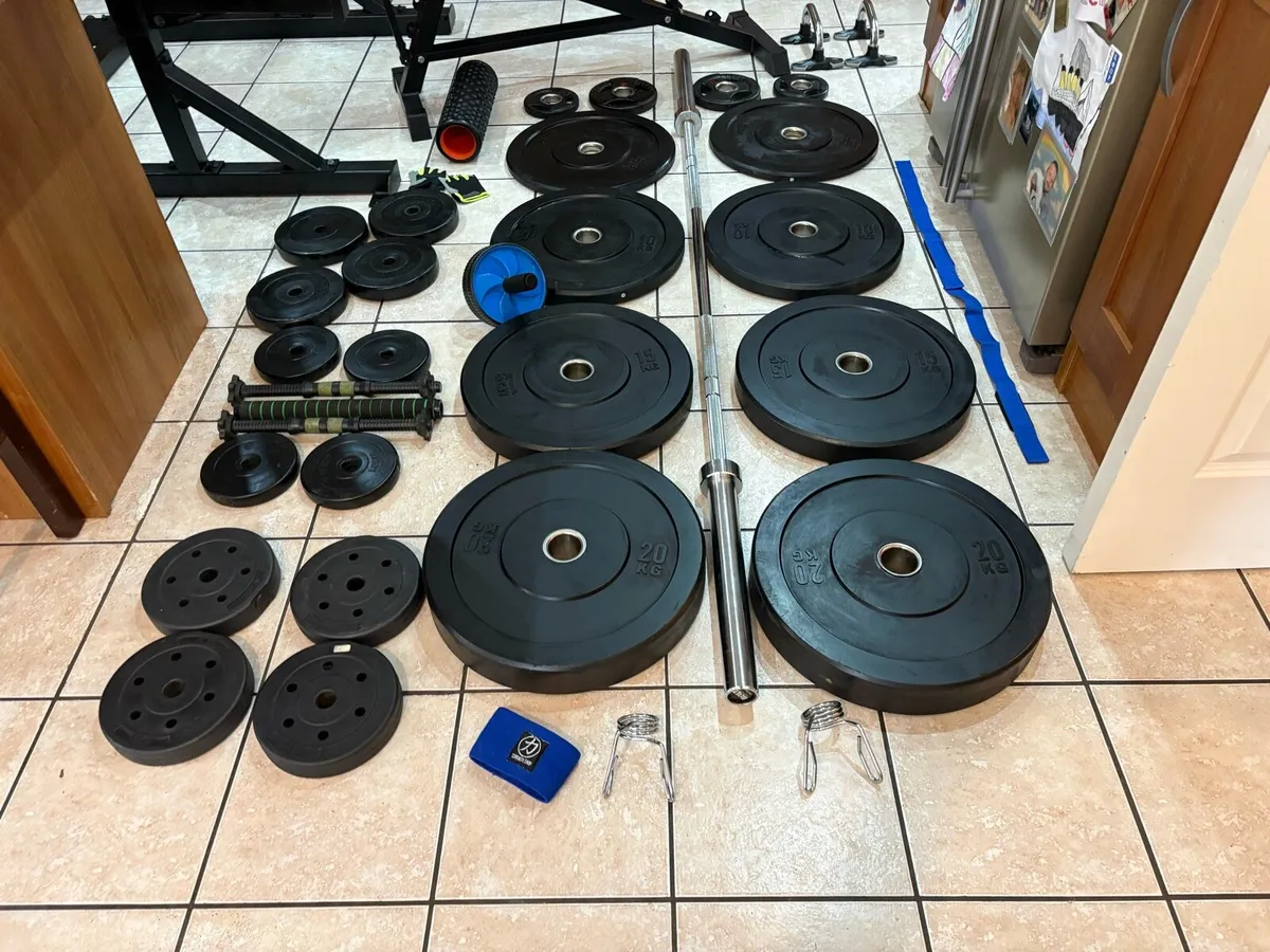 HEAVY DUTY SEMI PRO WEIGHTLIFTING FULL GYM SET UP! - Image 2