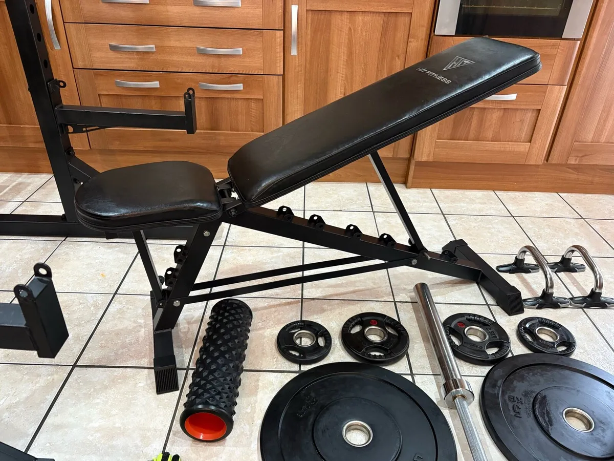HEAVY DUTY SEMI PRO WEIGHTLIFTING FULL GYM SET UP! - Image 3