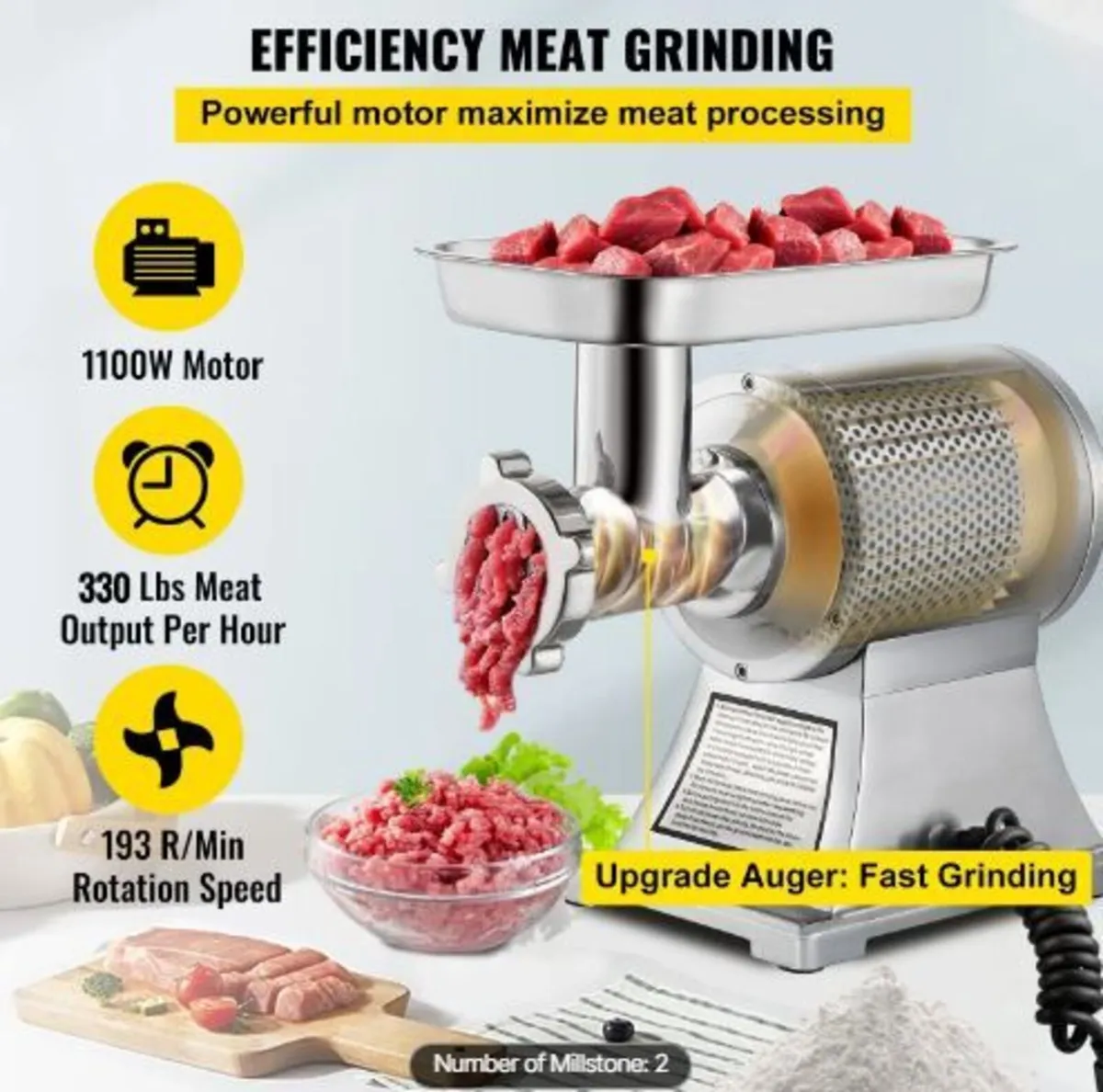 Electric Meat Mincer, 1100W - Image 4