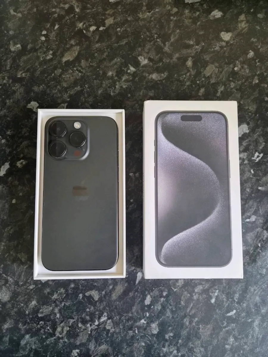 iPhone 15 Pro 128GB Black Titanium - Image 1