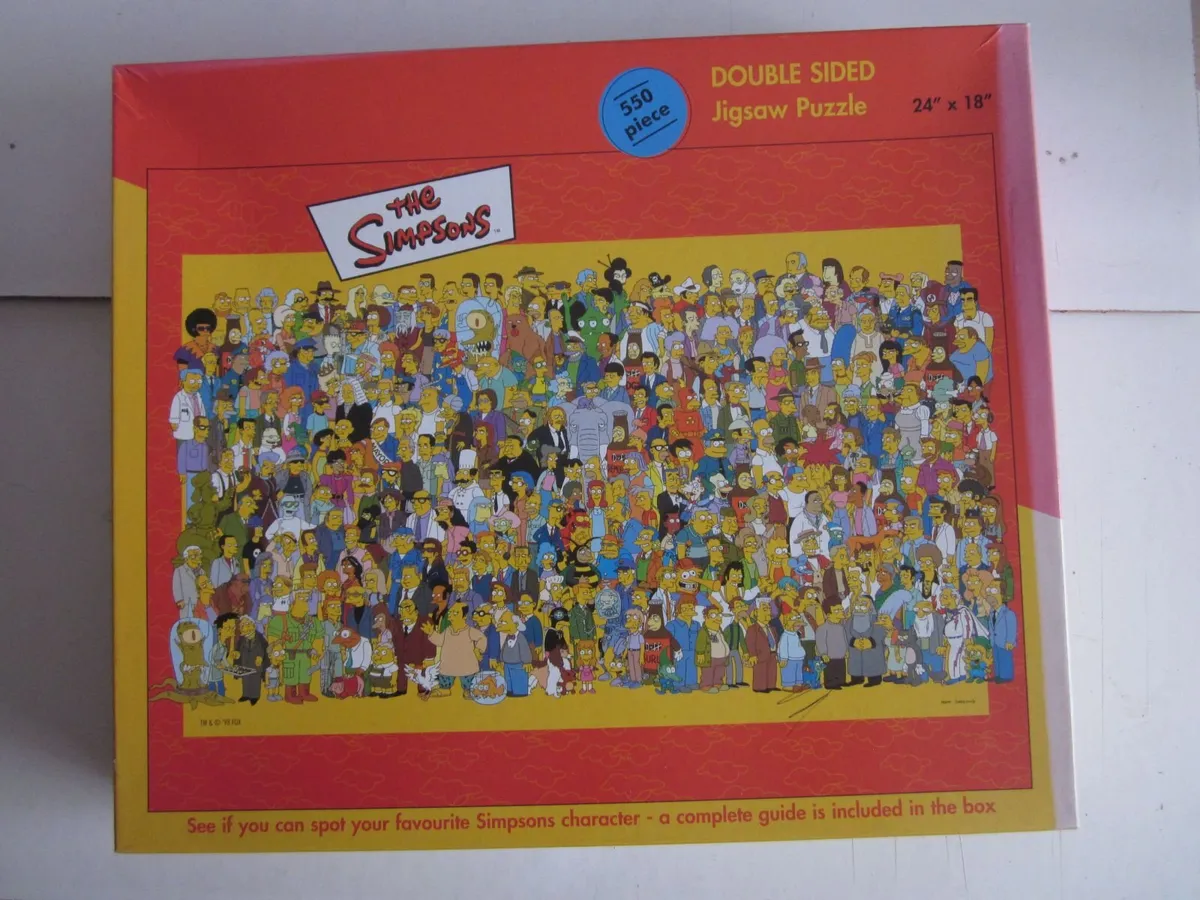 The Simpsons 550 Piece  Double Sided Jigsaw Puzzle - Image 1