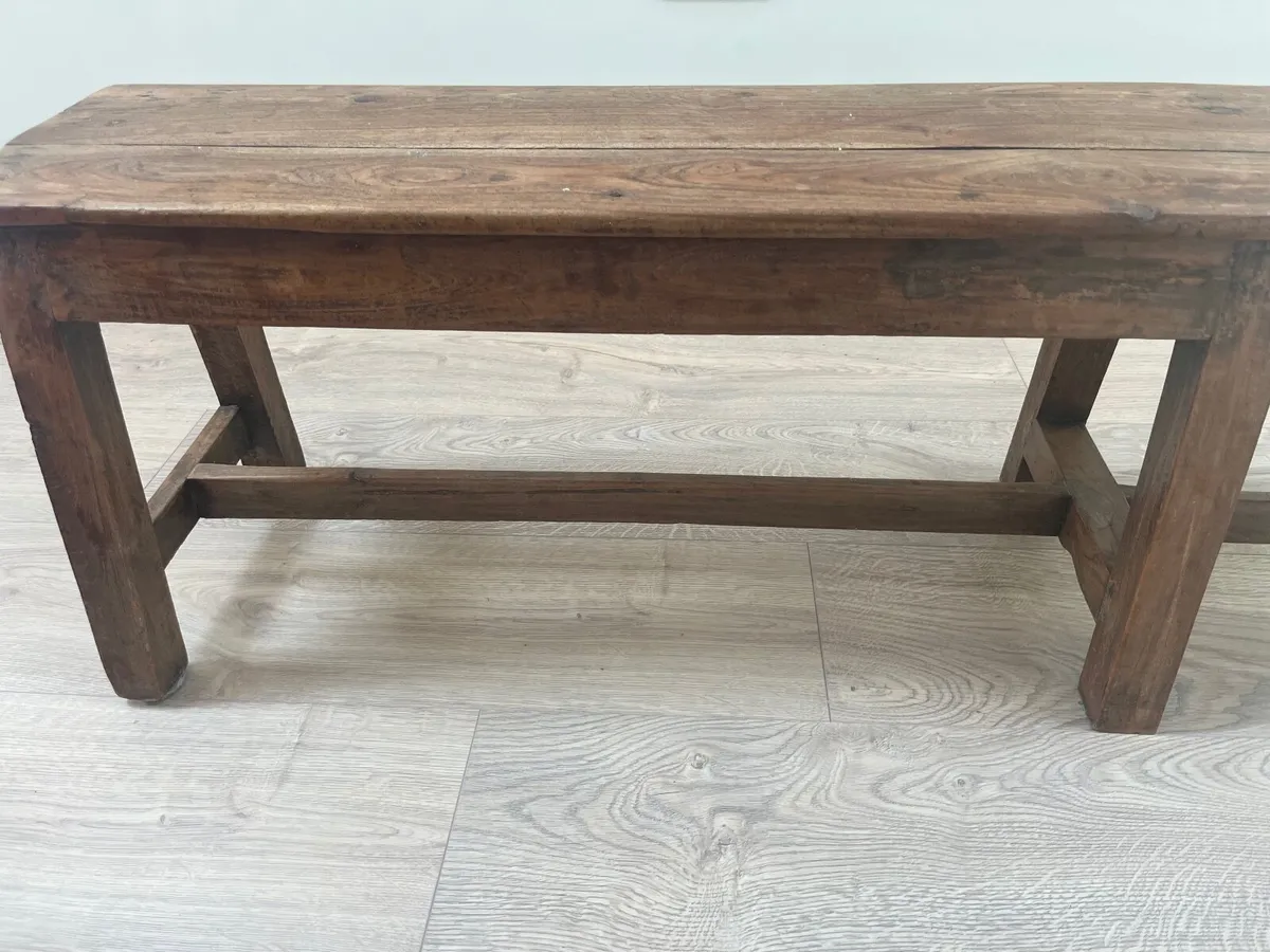 Teak table bench - Image 3