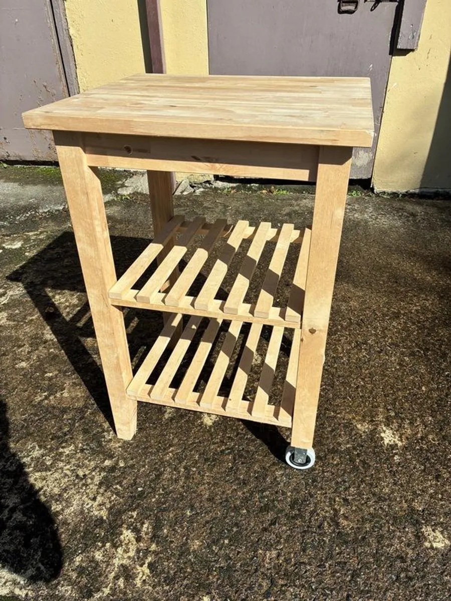 Butchers block / storage trolley - Image 4