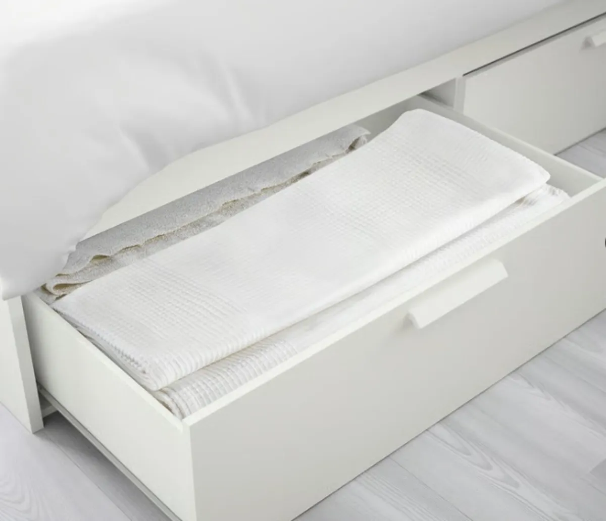 Double Bed 4 drawer storage and Headboard IKEA - Image 3