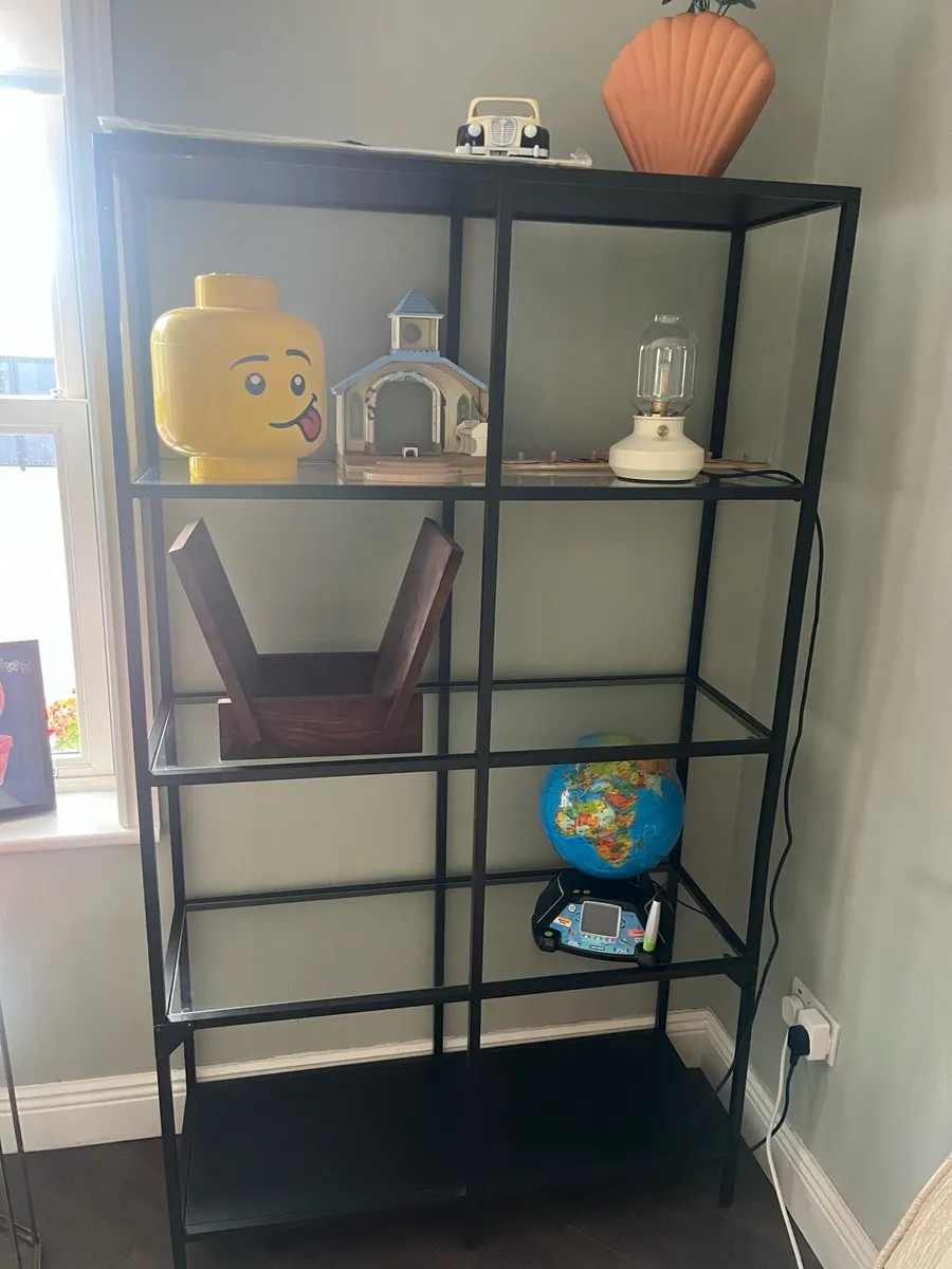 Glass book shelf