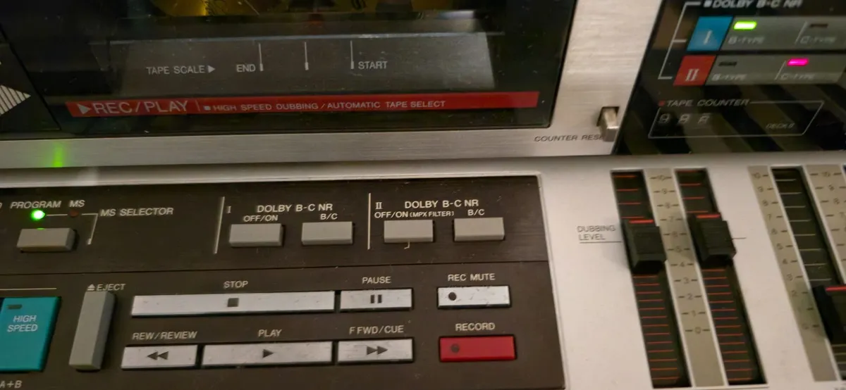 MEGA RARE DOUBLE CASETTE DECK  AIWA WX22 VINTAGE - Image 4