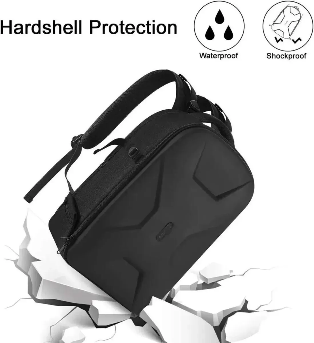 Camera Bag Waterproof Hard Case Laptop Carry - Image 4