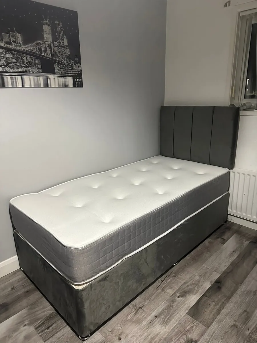 Divan Double & King Size Bed Frame With Mattress - Image 3