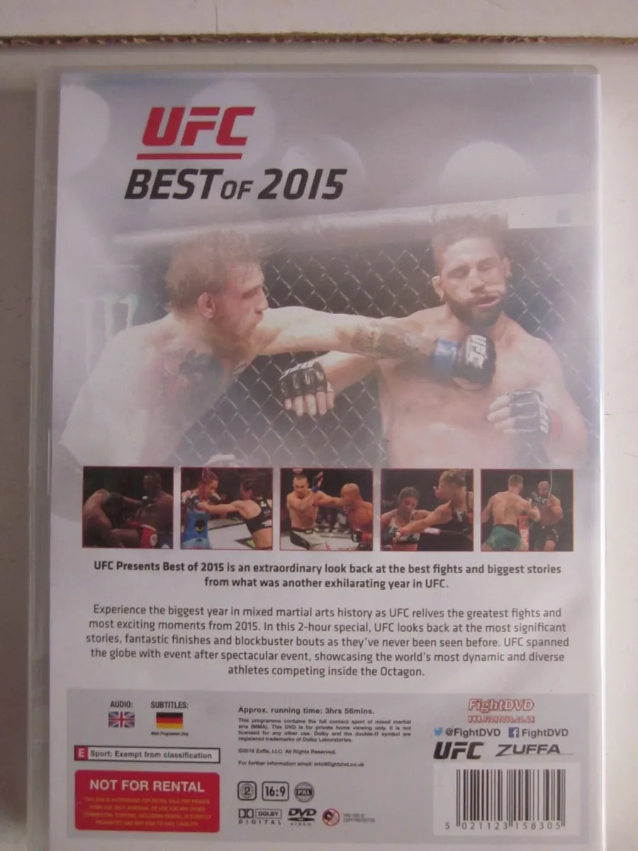 UFC Best of 2015 DVD (2 Disc) - Image 2