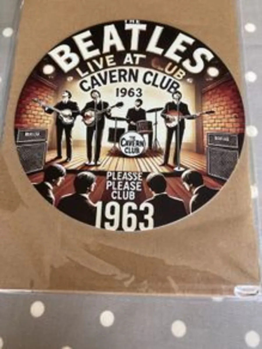 Beatles Live at the Cavern Club  Metal Wall Plaque