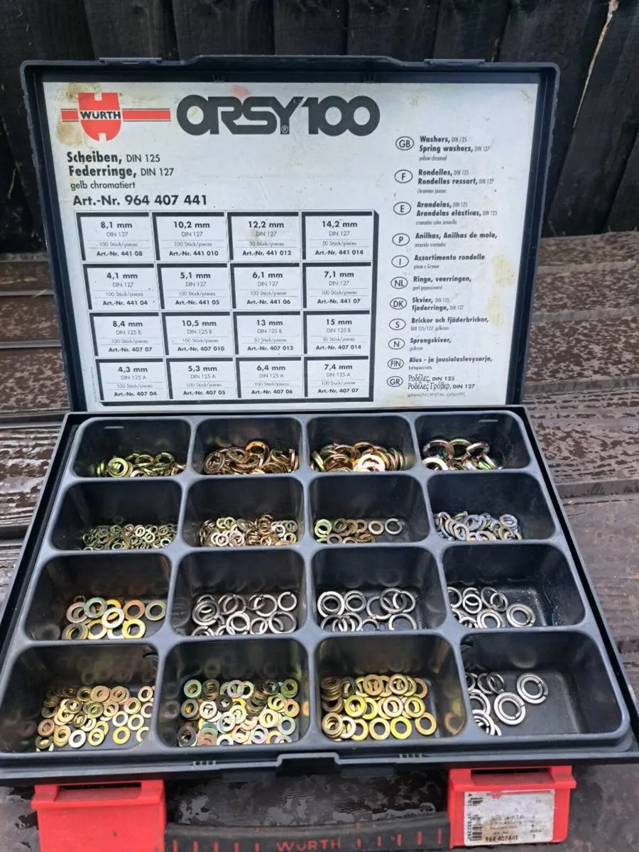 Box of wurth  washers - Image 1