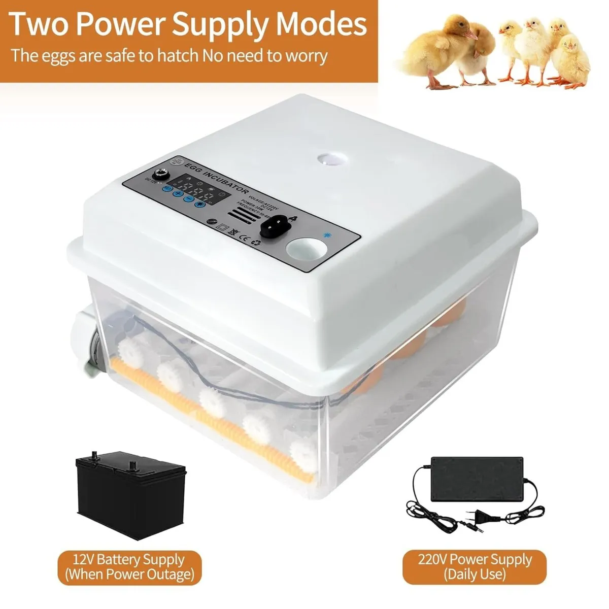 16 Egg Automatic Chicken Duck Egg Incubator - Image 3