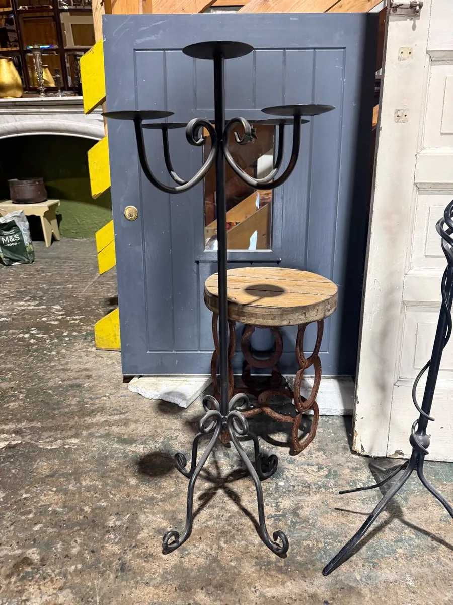 4 free standing candle holders - Image 1