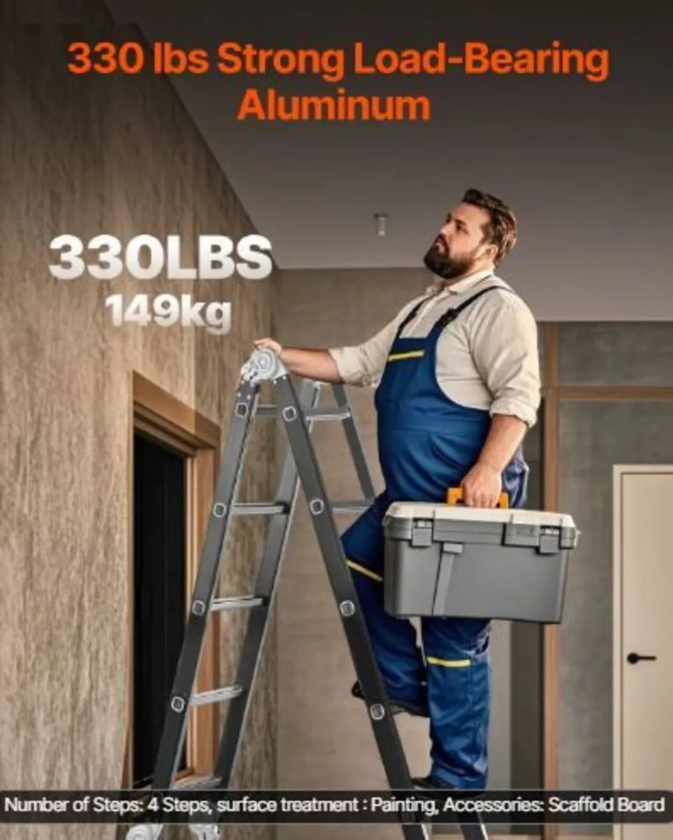 Multi-Purpose Folding Ladder, 7-in-1 Tall - Image 1