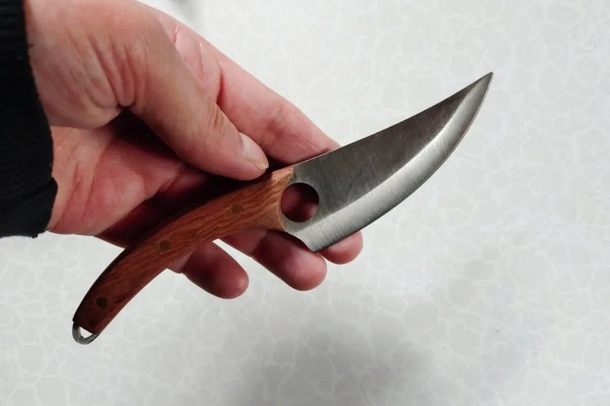 4 SMALL KITCHEN KNIVES WITH SHEATHS (NEW). - Image 3