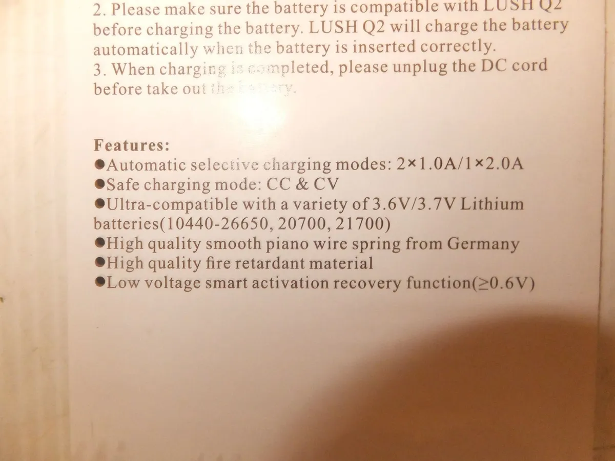 2 Slots Charger for 3.7V Rechargeable Li-Ion Batt. - Image 2