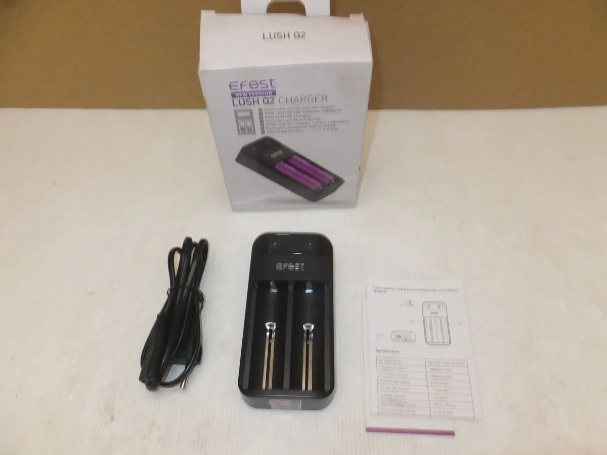 2 Slots Charger for 3.7V Rechargeable Li-Ion Batt. - Image 4
