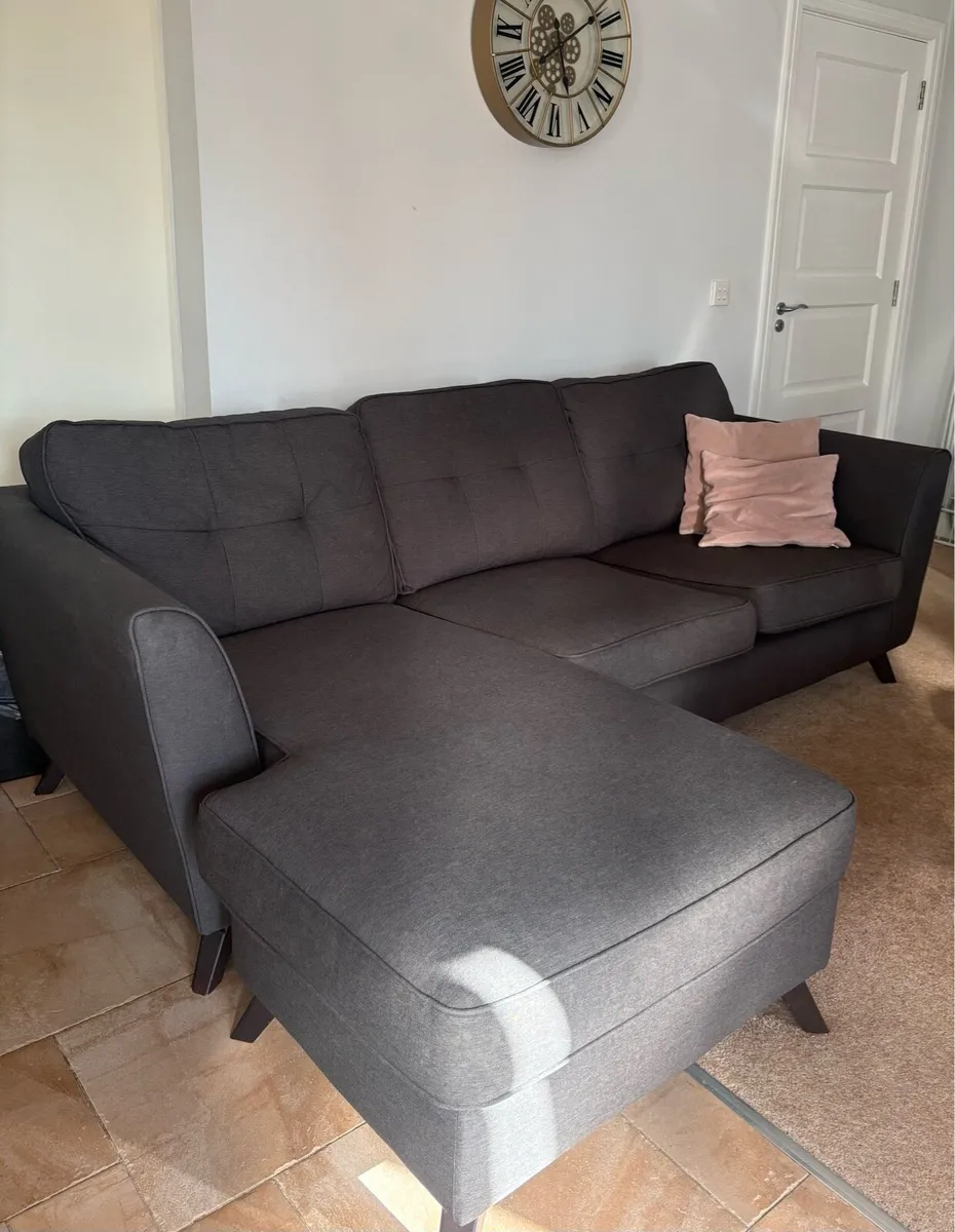 Corner Sofa, Armchair, Storage Bench & Footstool - Image 1