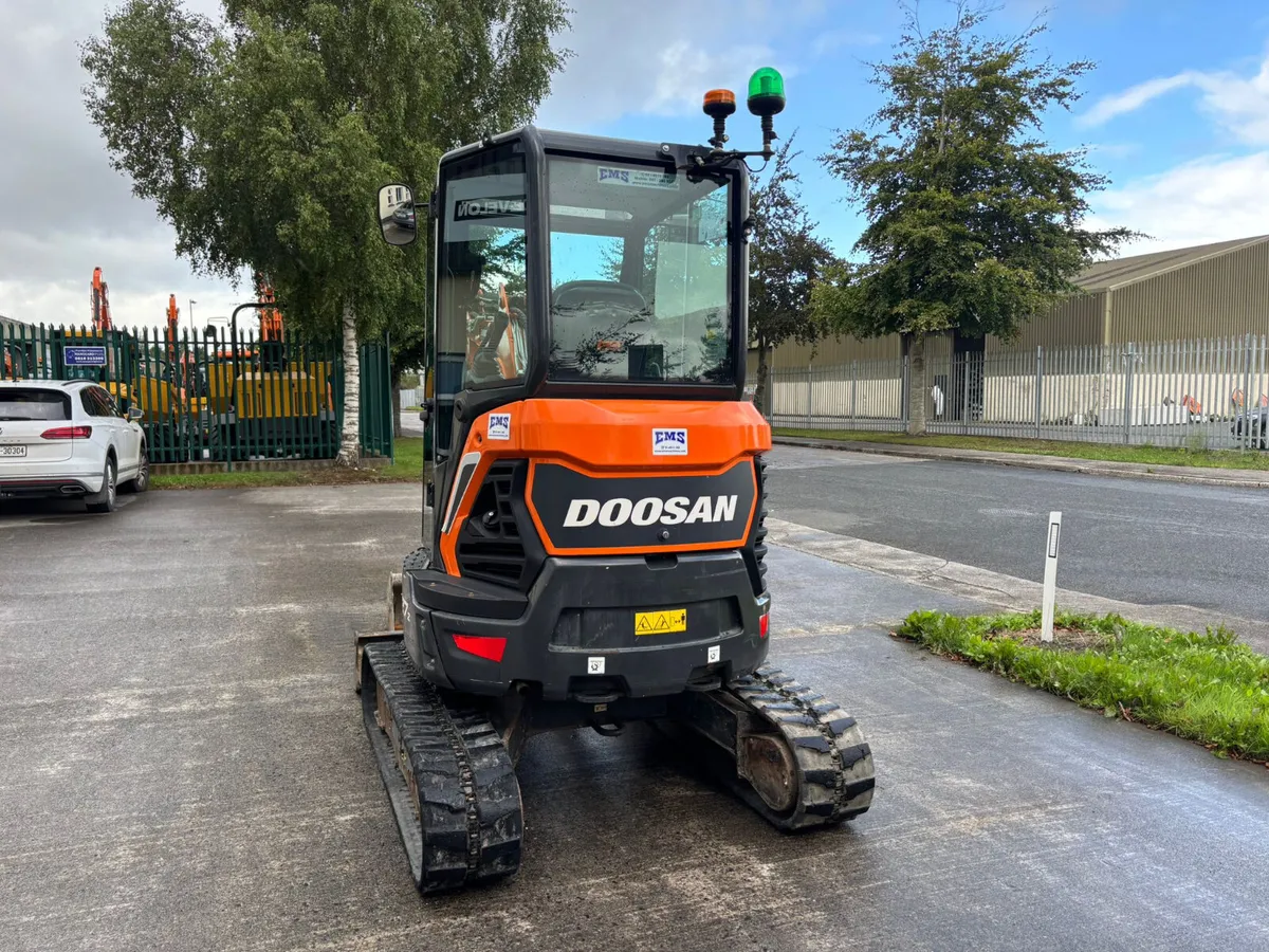 2021 Doosan DX27  2.7 Ton Excavator - Image 3