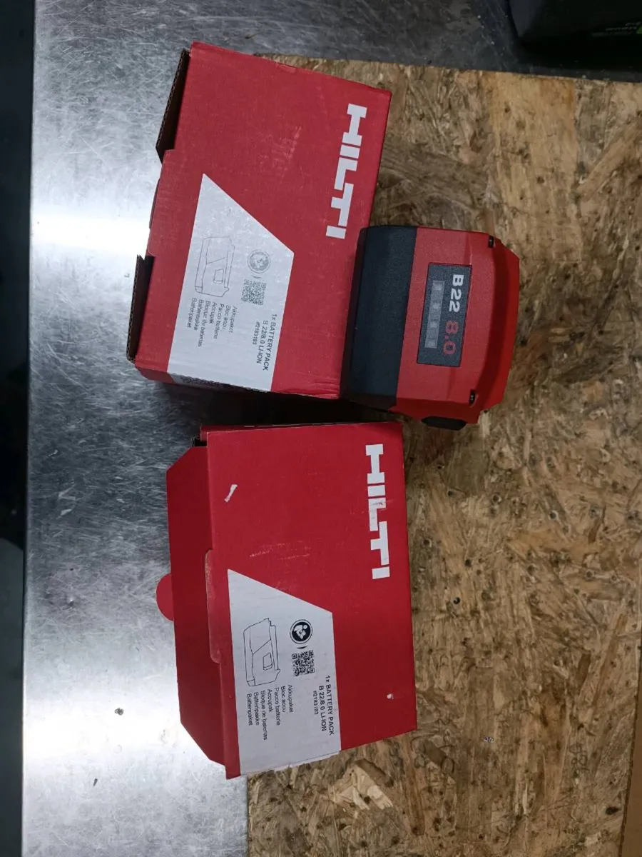 Hilti b22 8.0ah batteries. Brand new