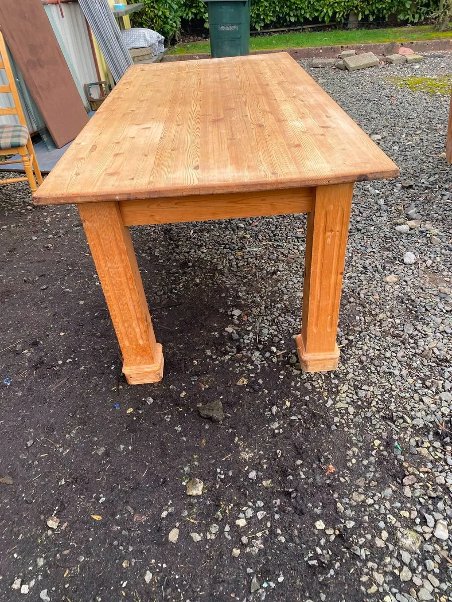 Rustic kitchen table - Image 3