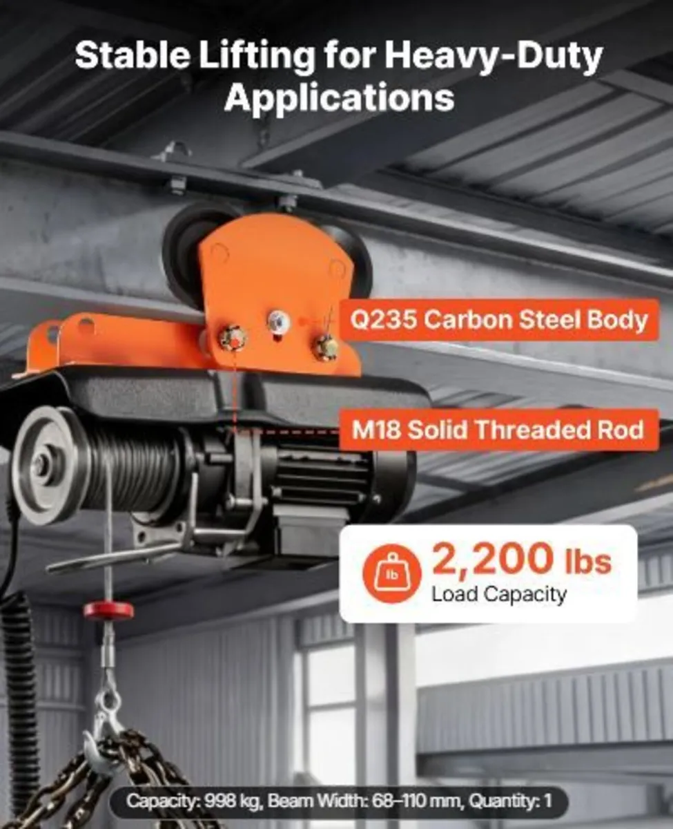Electric Hoist Manual Trolley - Image 1