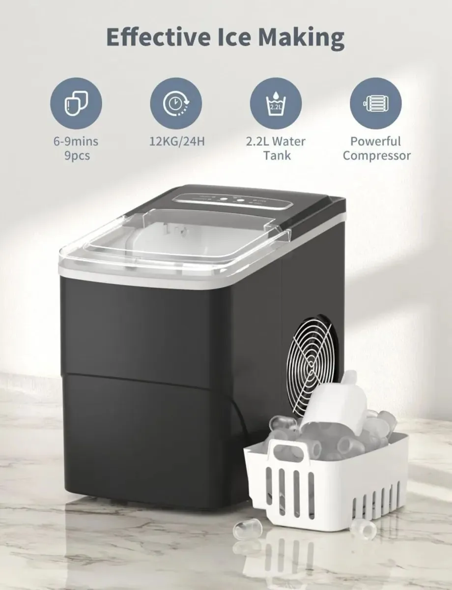Countertop Fast Ice Maker Machine Portable - Image 1