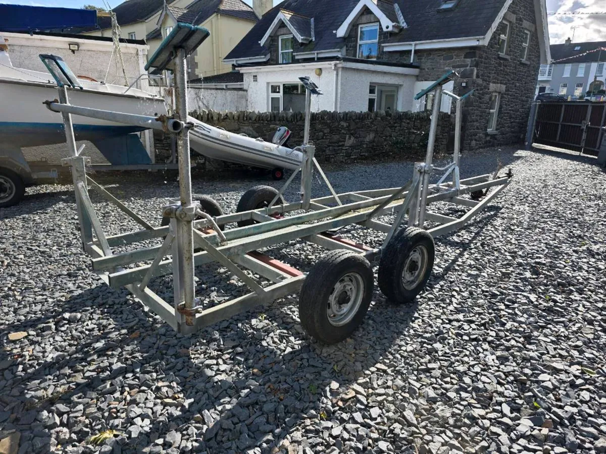 Yacht boat launching trailer for Sadler 26 yacht - Image 2