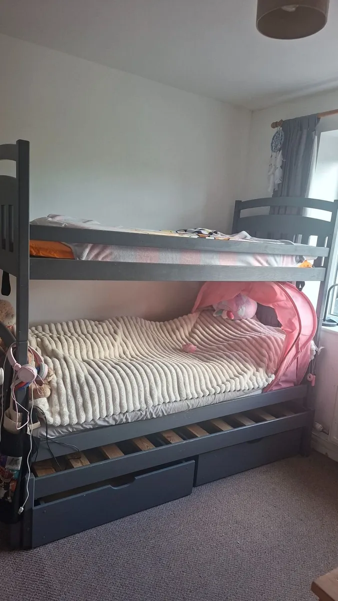 GONE Free Bunk beds with trundle bed and storage - Image 1