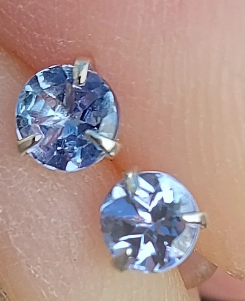 Tanzanite Natural 0.45ct earrings S925 GRA Certifi - Image 3