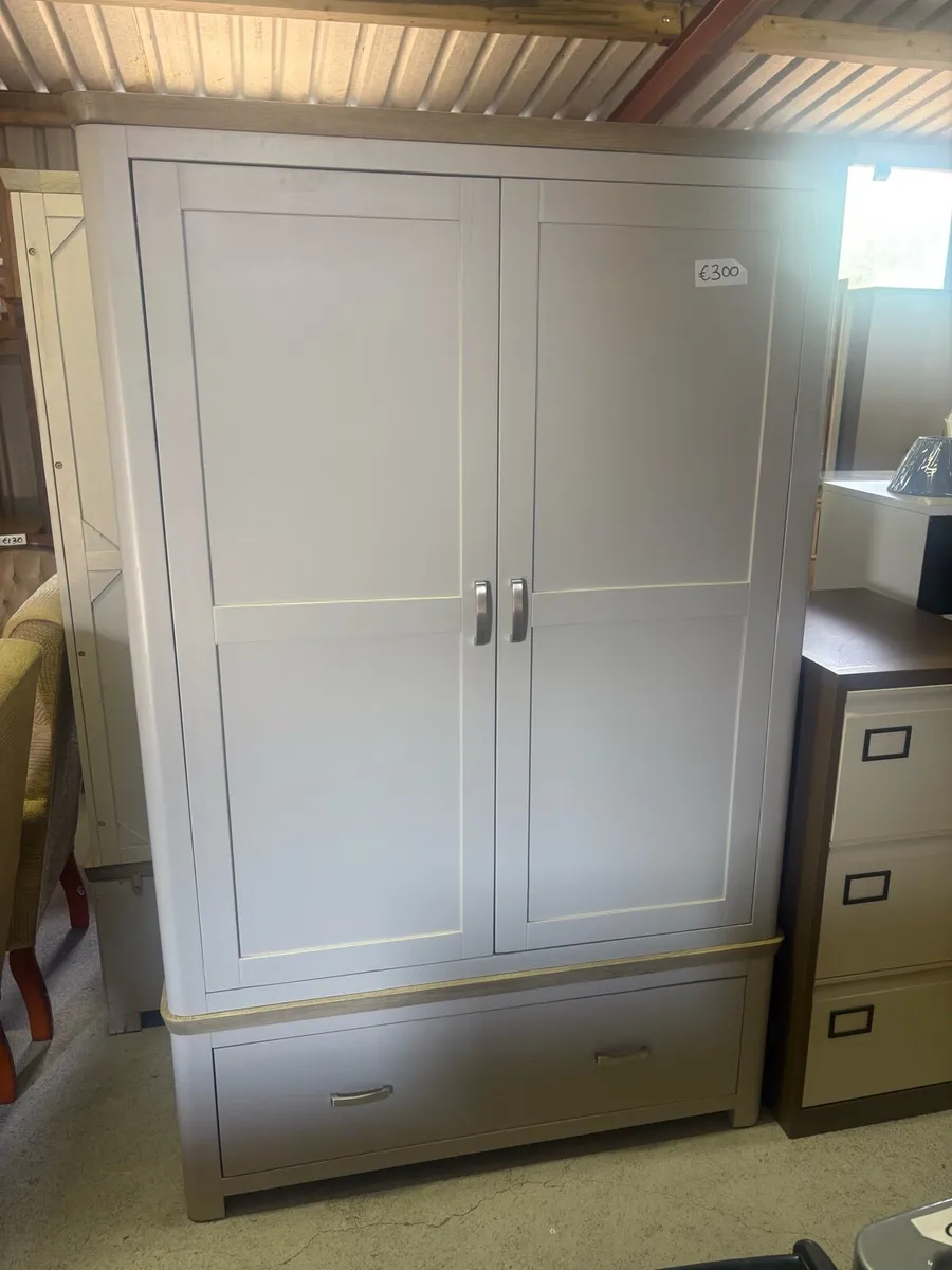 Large grey wardrobe - Image 1