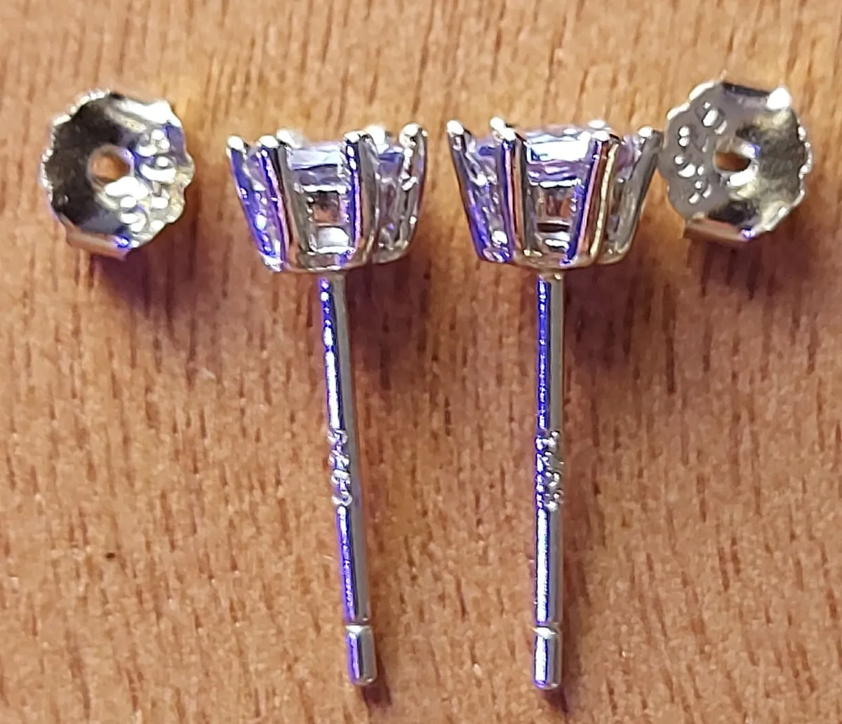 Tanzanite Natural 0.5ct earrings S925 GRA Cert - Image 4