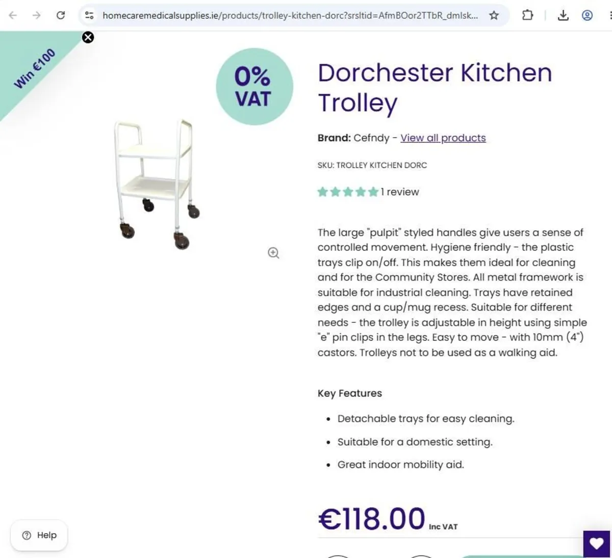 1/2 Price Trolley Walking Aid - Image 2