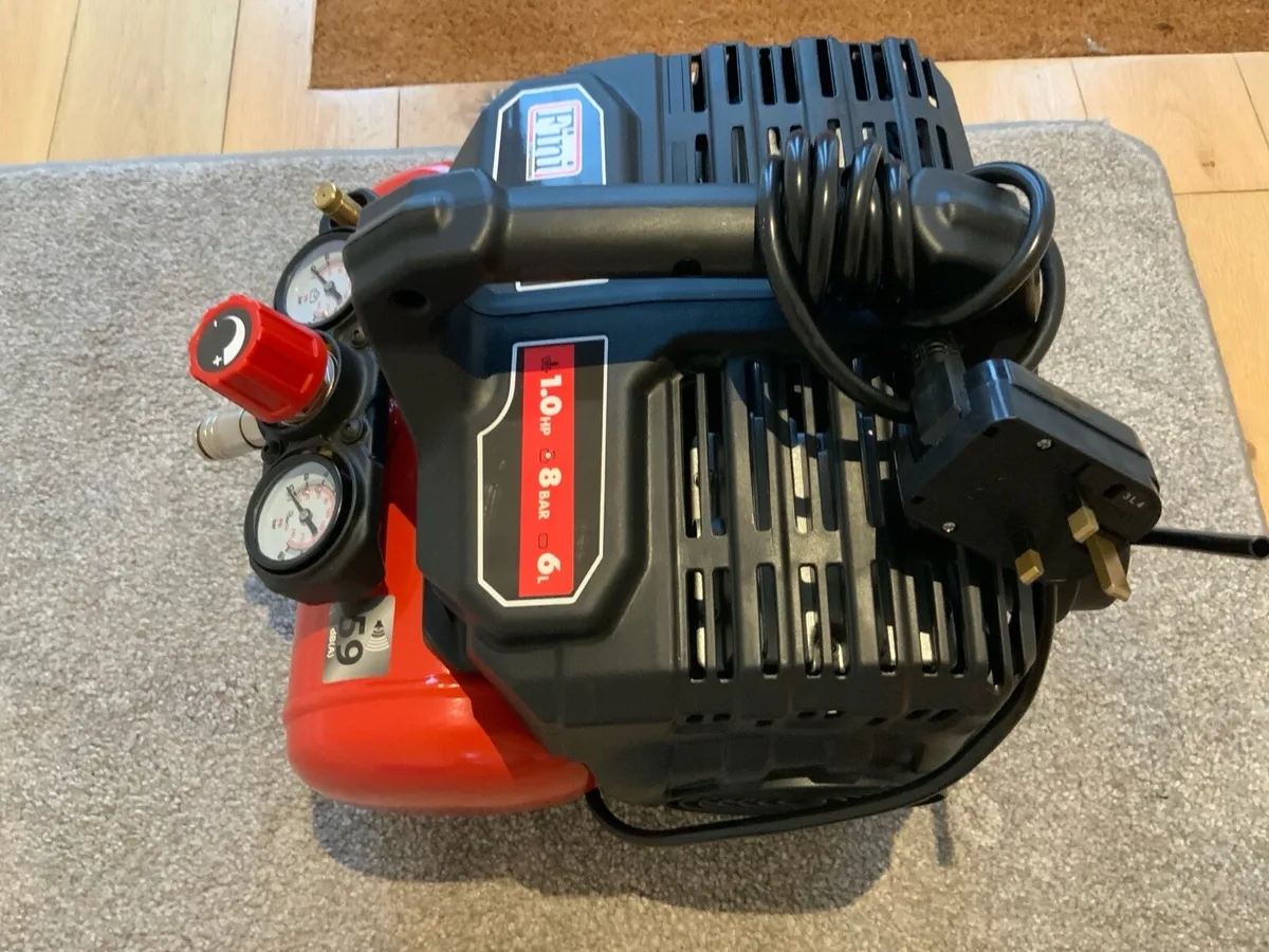Fini 8Bar, 1hp, 6ltr Compressor - Image 2