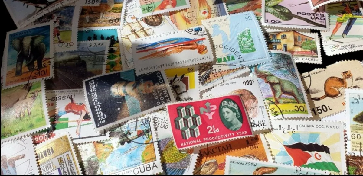 Vintage Stamp Collection & Loose World Stamps - Image 1