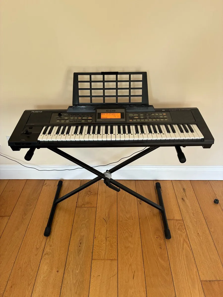 Roland E-09 61-Key Arranger Keyboard & Stand - Image 1