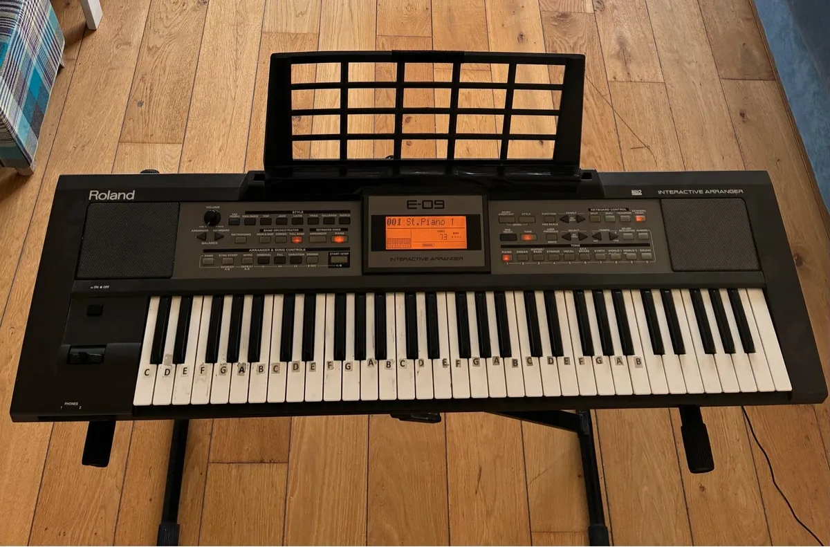 Roland E-09 61-Key Arranger Keyboard & Stand - Image 2
