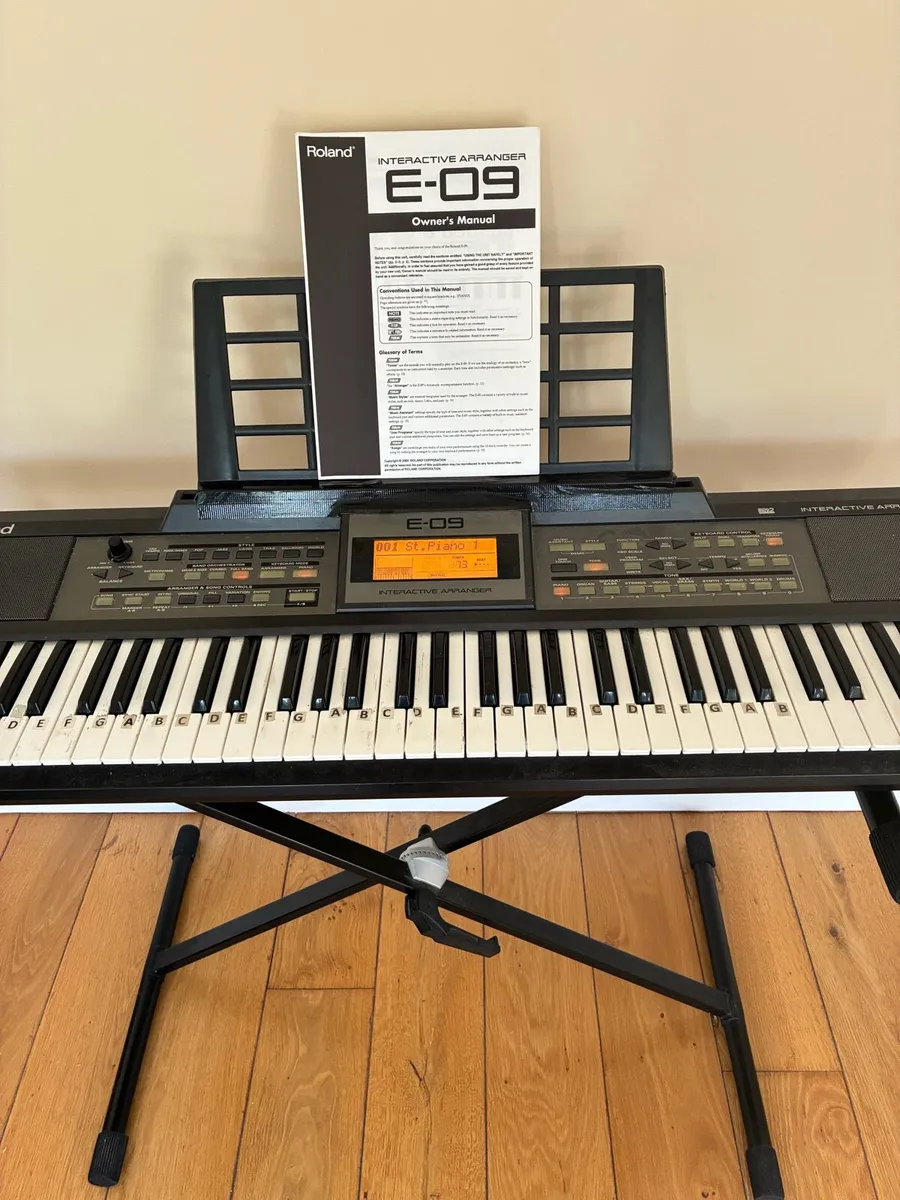 Roland E-09 61-Key Arranger Keyboard & Stand - Image 3