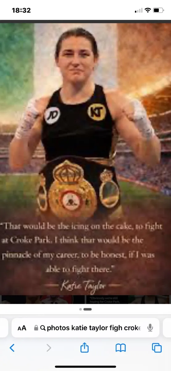 Wanted Katie Taylor croke park seats 🥊